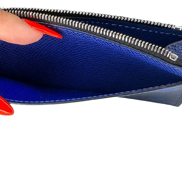 SOLD Louis Vuitton Taigarama Coin Card Holder Cobalt Blue - Picture 5 of 10